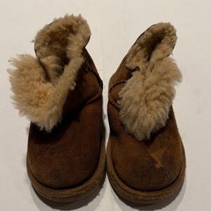 UGG Tan Baby Boots with Shearling Lining